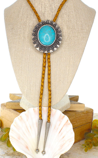 55mm x 48mm Turquoise Prairie Bolo, made in USA, each