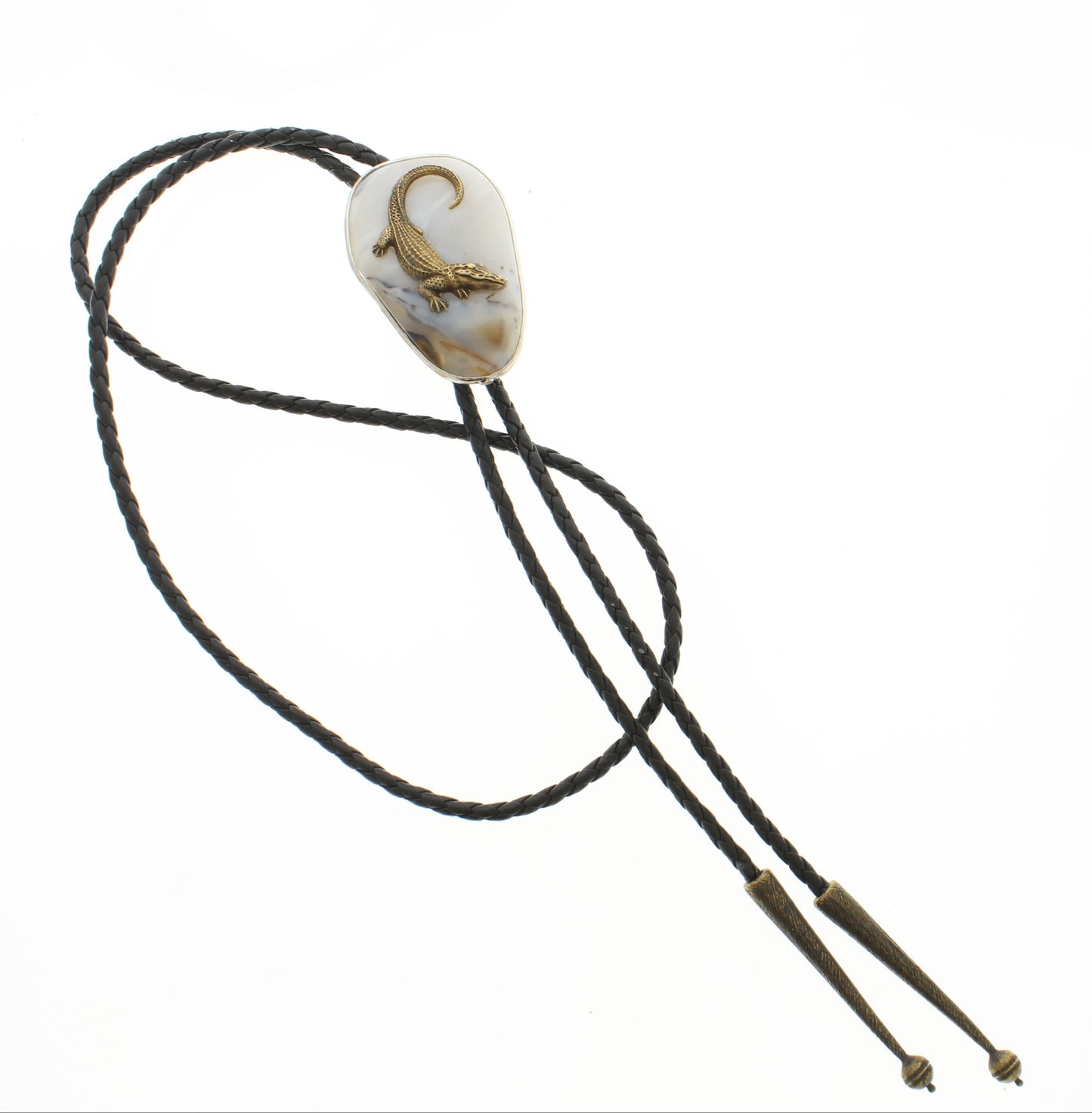 Gilded Gator Bolo Tie, made in USA, each