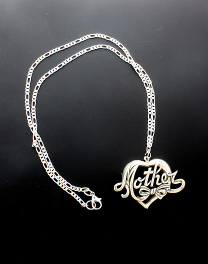 37mm x 52mm Heartfelt Mother Pendant Necklace w/ Gift Box, made in USA, each