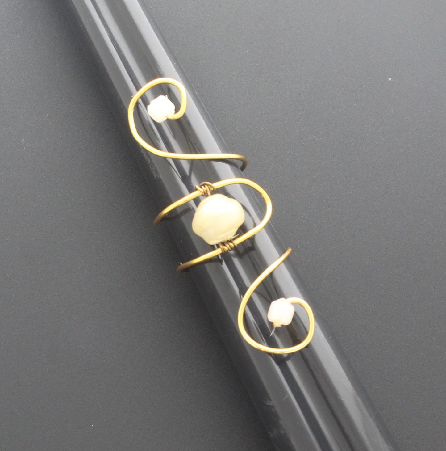 Golden Whimsy Spiral Ring, made in USA, each