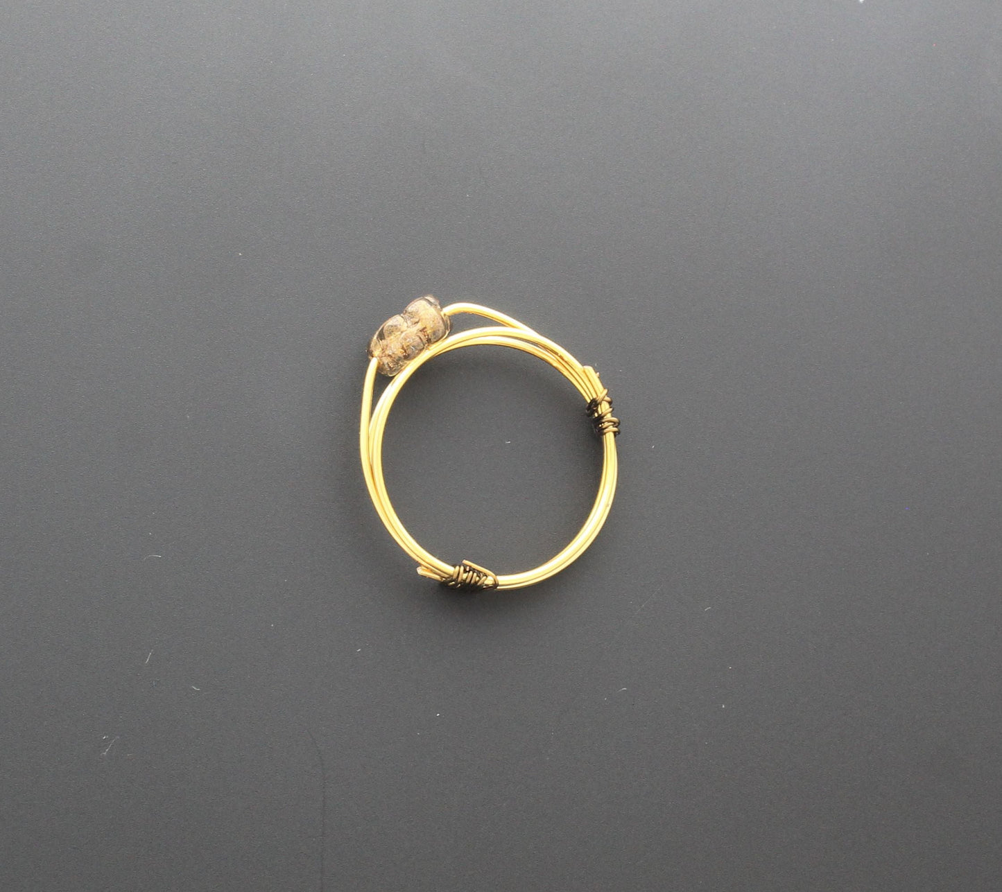 Vintage Brass Flower Ring, made in USA, each