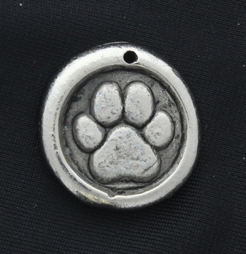 20mm Paw Print , Saint Frances charm, sold 3 each