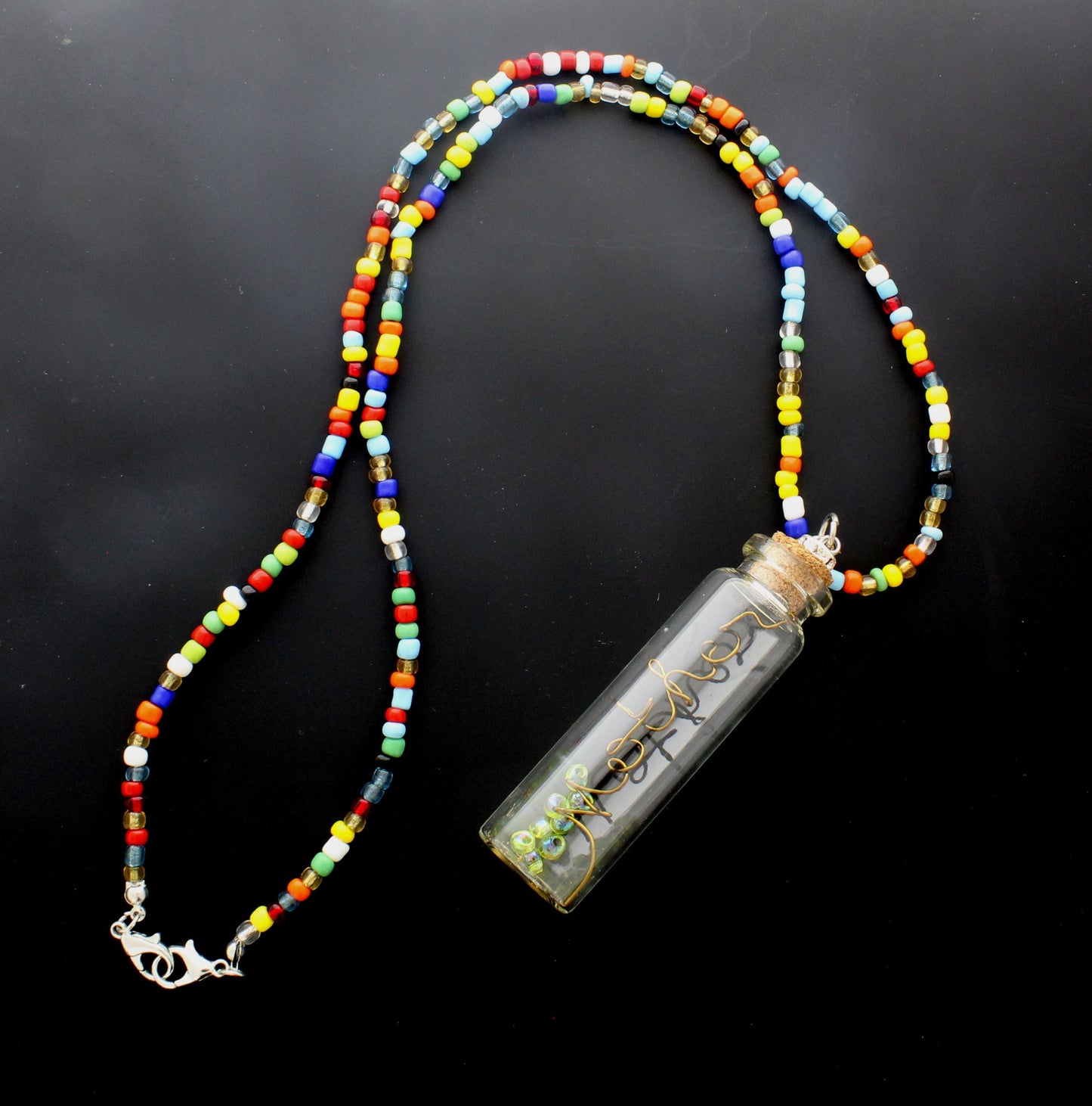 80mm x 22mm Color of Love-Mother Necklace, made in USA, each