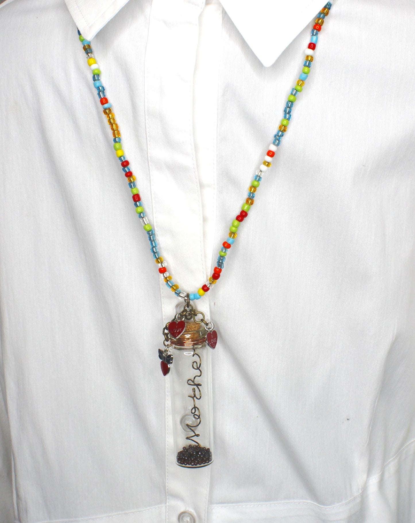 80mm x 22mm Heartstrings Necklace, made in USA, each