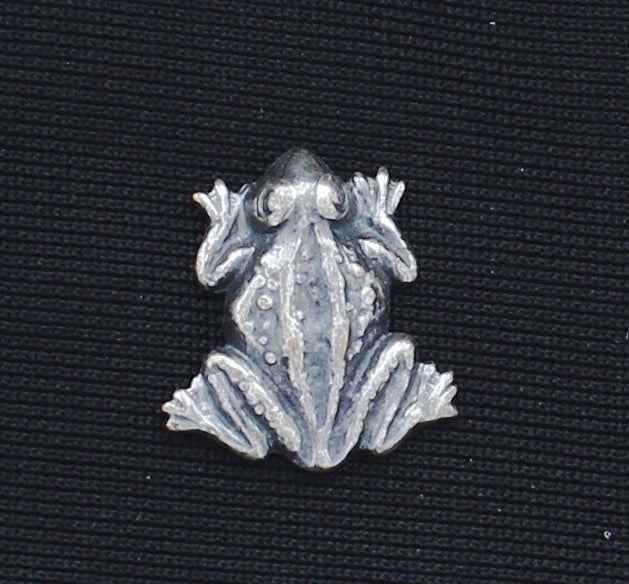 12x13mm Classic Silver, Antique Gold Finish Frog Metal Stamping, pack of 6