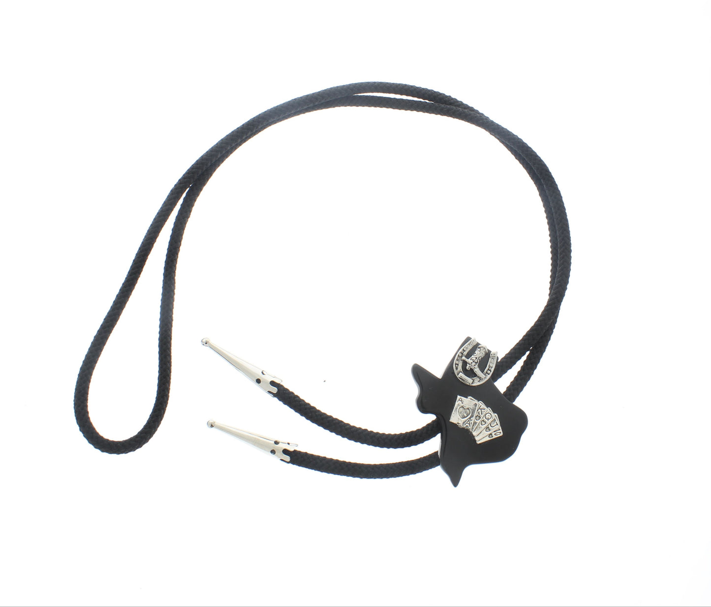 47mm Texas Hold 'Em Bolo Tie, made in USA, each