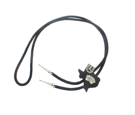 47mm Texas Hold 'Em Bolo Tie, made in USA, each