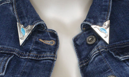 35mm x 32mm Hummingbird Collar Tips, made in USA, 1 Pair