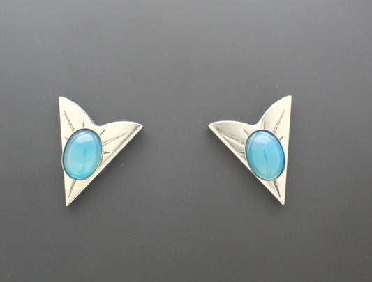 35mm x 32mm Turquoise Summit Collar Tips, made in USA, 1 Pair