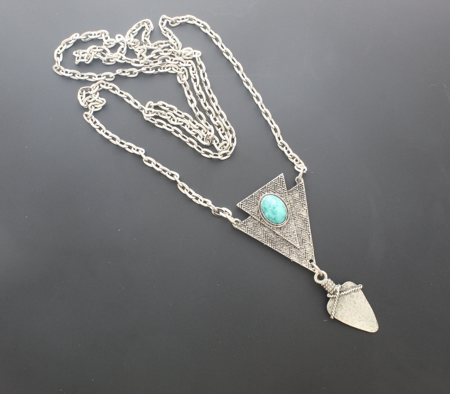 84mm x 39mm Spirit of the Arrow Necklace, made in USA, each