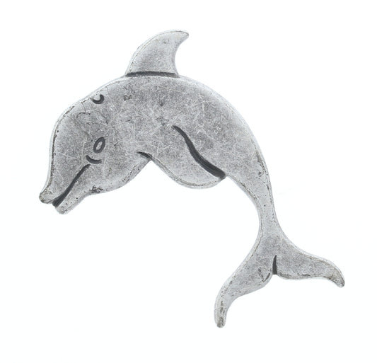 42mm Antique Silver Finish DOLPHIN EA