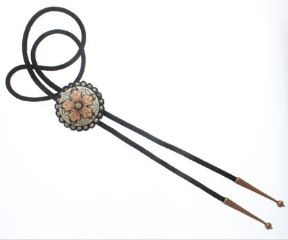 48mm Western Rose Bolo Tie, made in USA, each