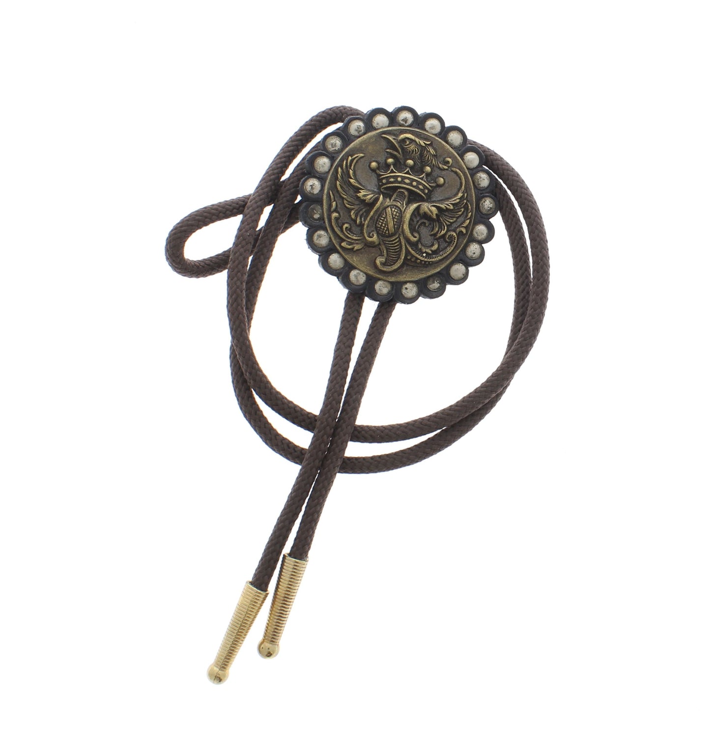 47mm Antique Scroll Bolo Tie, made in USA, each