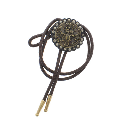 47mm Antique Scroll Bolo Tie, made in USA, each