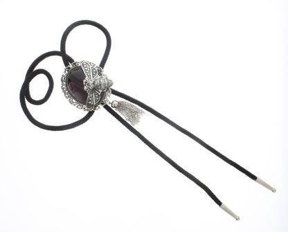 57mm x 48mm Amethyst Hive Bolo Tie, made in USA, each