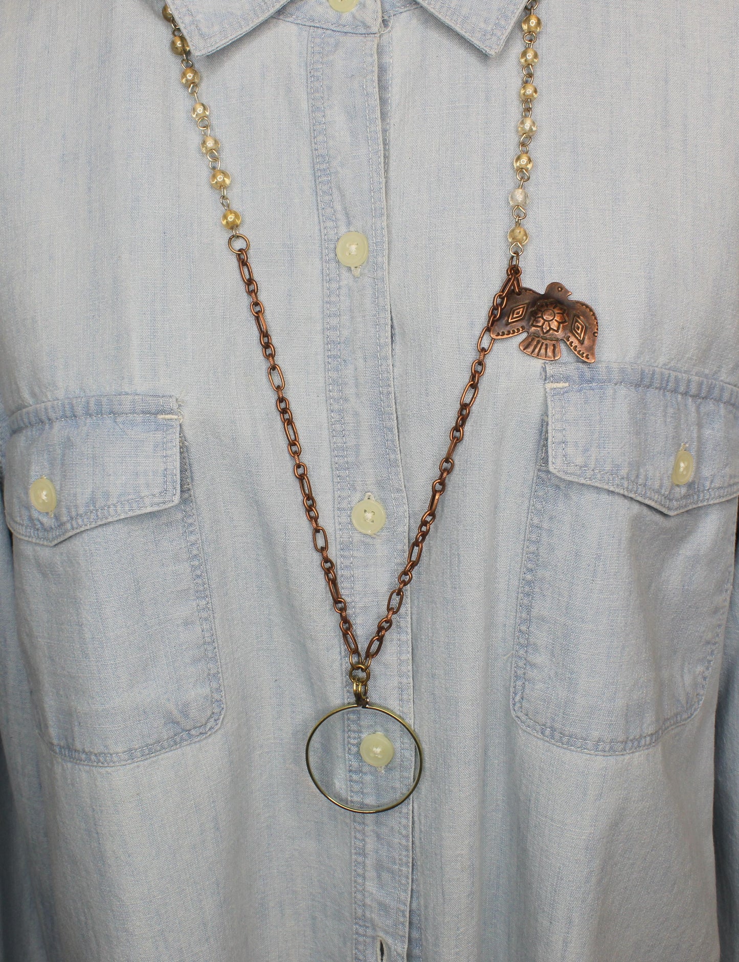 Songbird Lens Necklace, made in USA, each