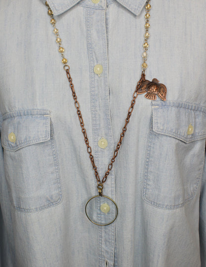 Songbird Lens Necklace, made in USA, each