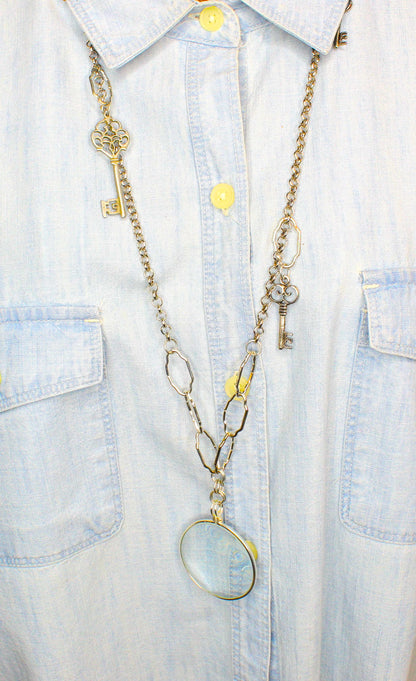 Keys to Curiosity Necklace, made in USA, each