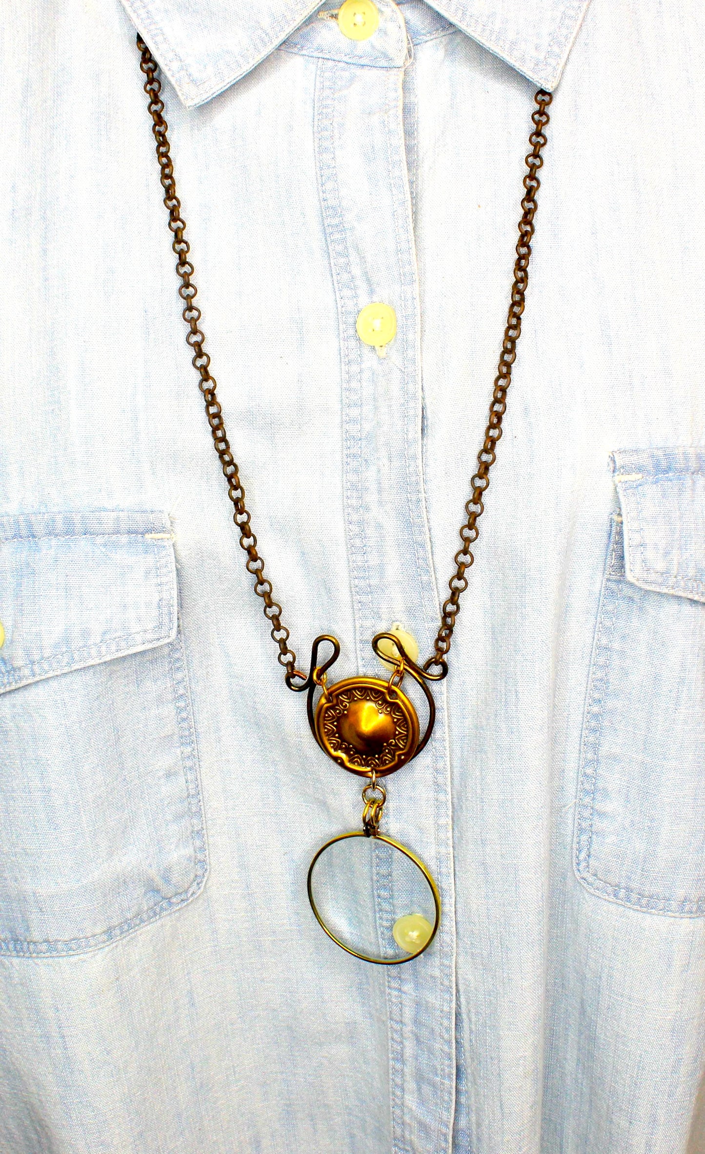 Seer’s Medallion Necklace, made in USA, each