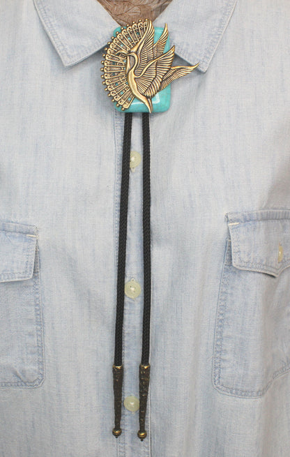 Skyfire Sentinel Bolo Tie, Made in USA, 63.7mm x 66.5mm