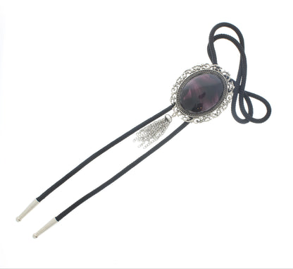 57mm x 48mm Violet Eclipse Bolo Tie, made in USA, each