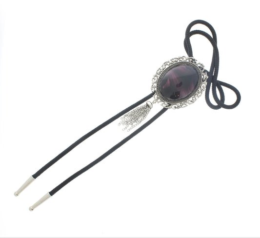 57mm x 48mm Violet Eclipse Bolo Tie, made in USA, each