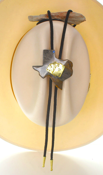 70mm x 69mm Lone Star Flush Bolo Tie, made in USA, each