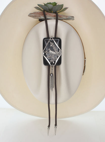 60mm x 39mm Blackstone Blossom Bolo, made in USA, each