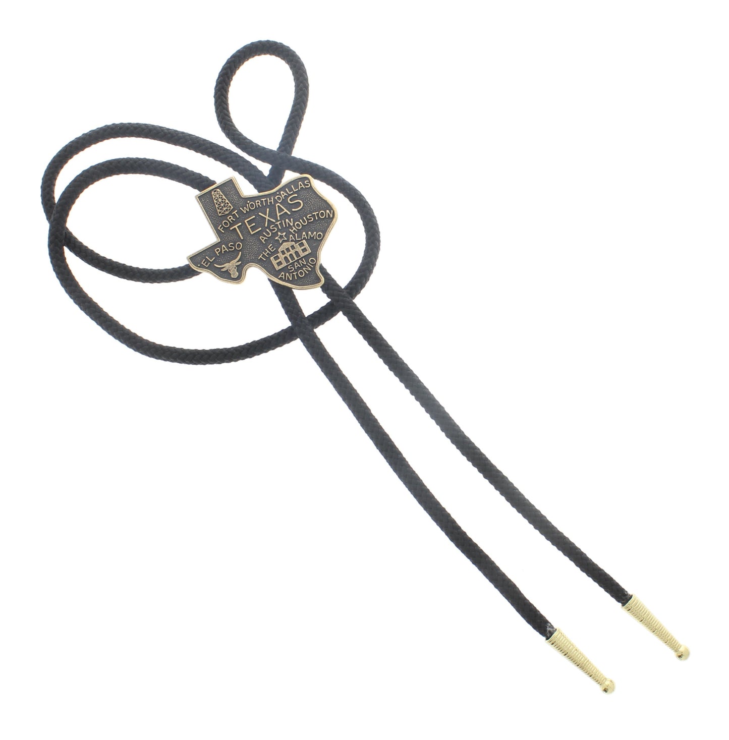 42mm x 46mm Texas Trails Bolo Tie, made in USA, each