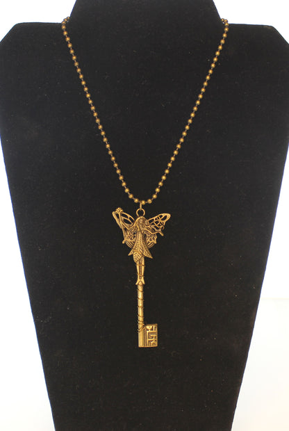 89mm x 37mm Whispering Wings Key Necklace, made in USA, each