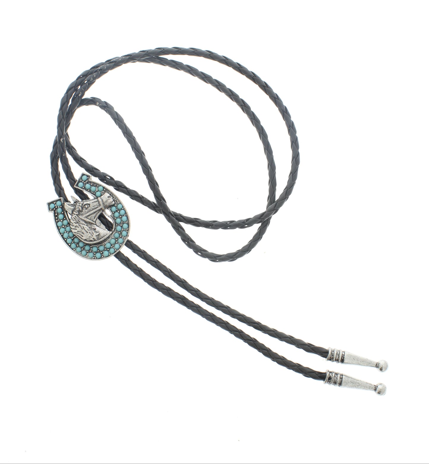 Iron Hoof Bolo Tie, Made in USA, 38.1mm x 32.1mm