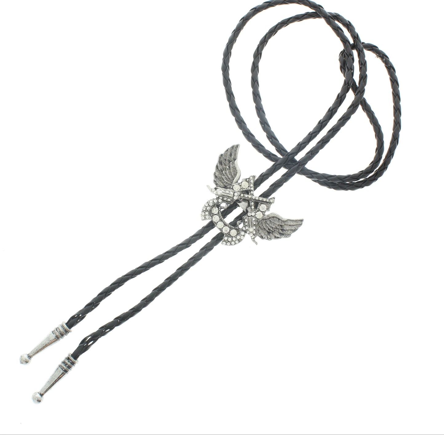 Outlaw's Oath Bolo Tie, Made in USA, 38mm x 51.9mm
