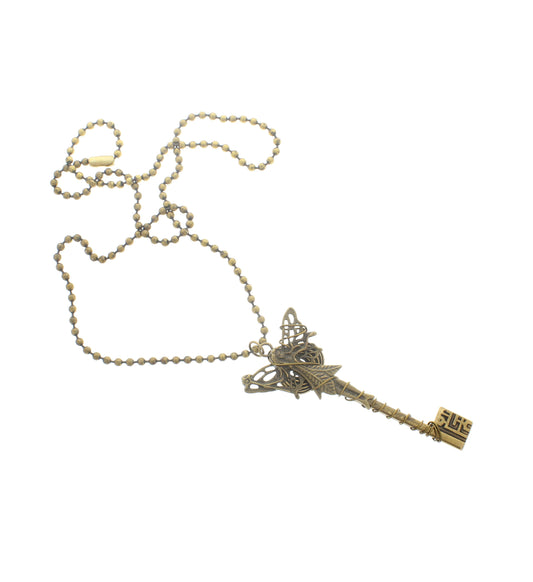 89mm x 37mm Whispering Wings Key Necklace, made in USA, each