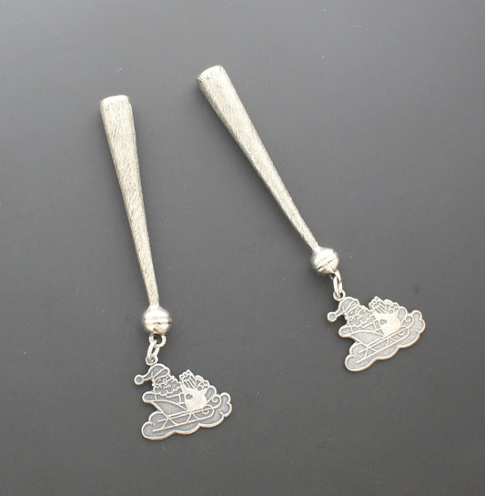 Sleighbound – Santa Bolo Tips with Holiday Ride Charms, 83.4mm, pair