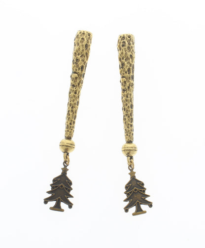 Evergleam – Christmas Tree Bolo Tips with Golden Stone Rods, Made in USA, 83.7mm, pair