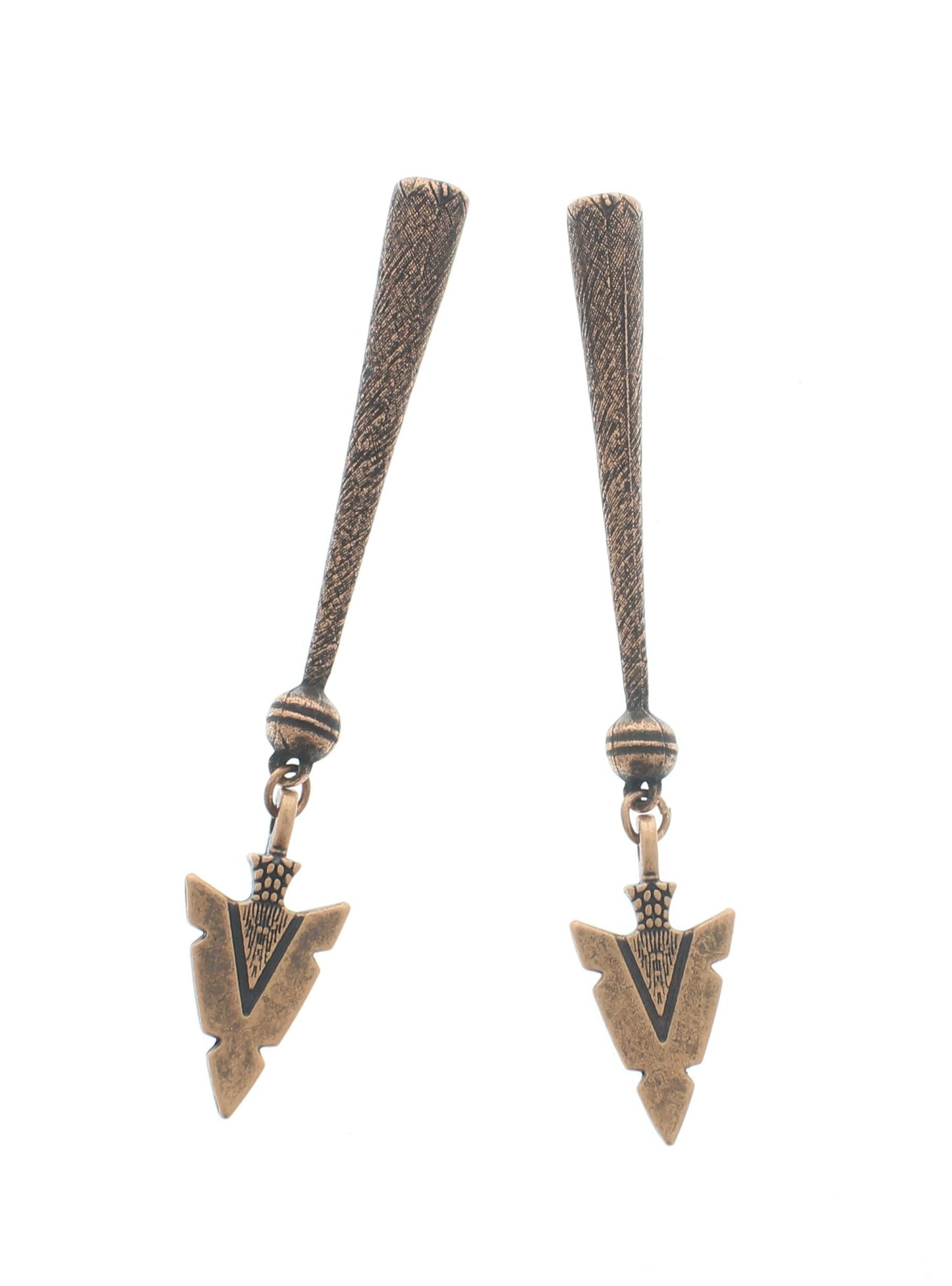 Copper Path – Geometric Arrowhead Bolo Tips, Made in USA, 90.7mm, pair