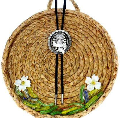 72mm x 64mm Western Whiskers Bolo Tie, made in USA, each