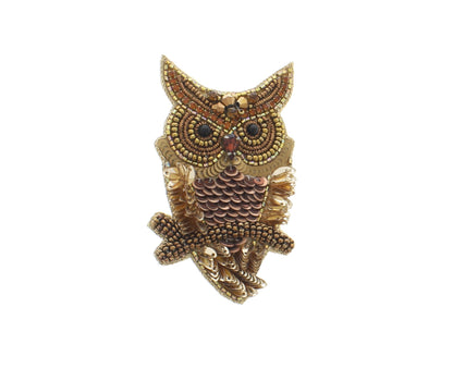 Sequin Ember Owl Pin, Hats, Jackets, Purses, each 