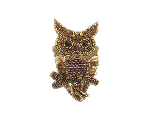 Sequin Ember Owl Pin, Hats, Jackets, Purses, each 