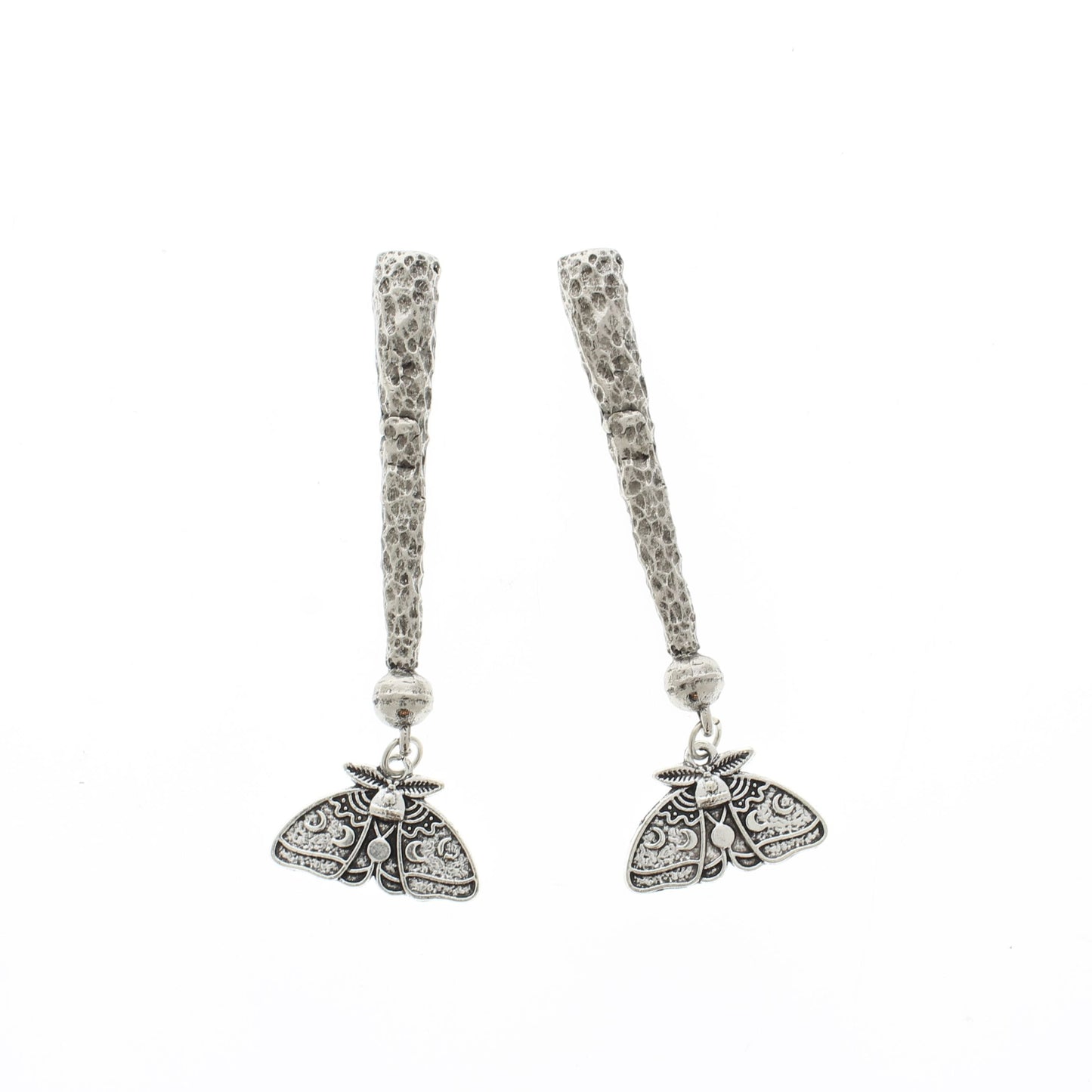 Twilight Wings – Moth Bolo Tie Tips in Antique Brass or Silver