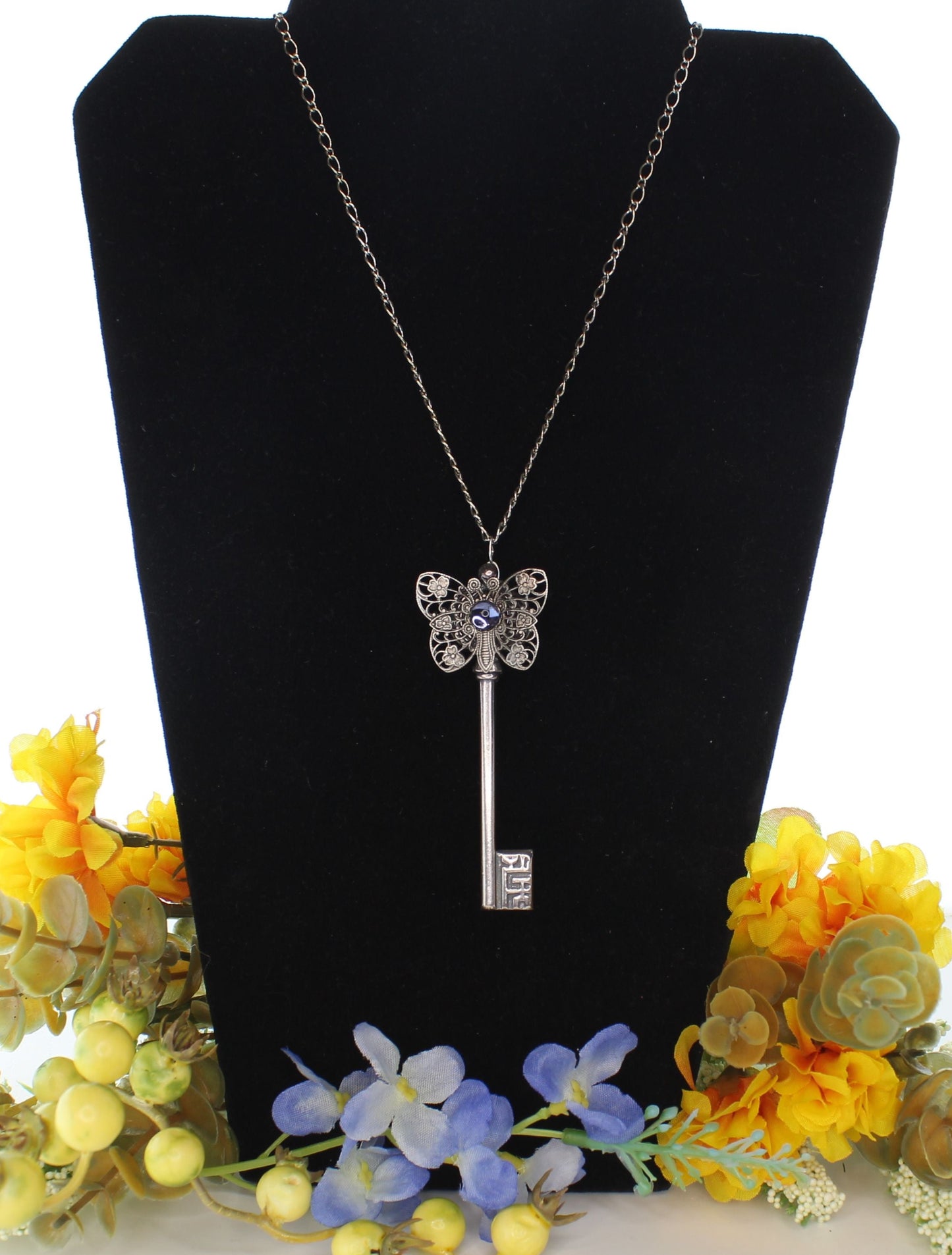 85mm x 32mm Secret Garden Key Necklace, made in USA, each