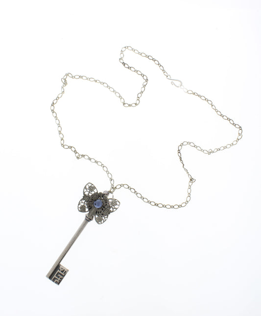 85mm x 32mm Secret Garden Key Necklace, made in USA, each