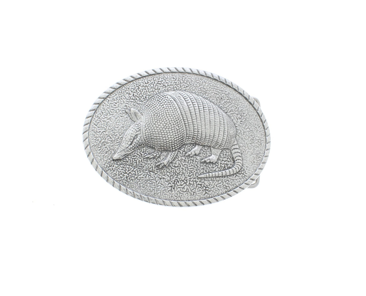 66mm x 91mm Armadillo Belt Buckle – Antique Silver, Gold & Zinc Western Buckle, made in USA, each