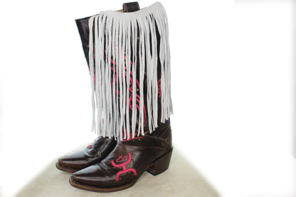 Leather Fringe Taupe, 10" length with 1/2" bias at top, Made in USA, Sold by the FOOT (12 inches)