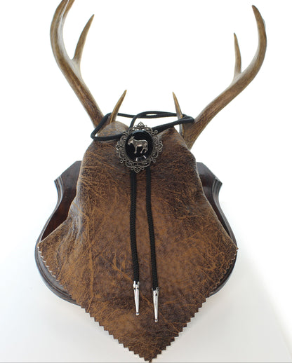 Burro Spirit Bolo Tie, Made in USA, 64mm x 51.8mm