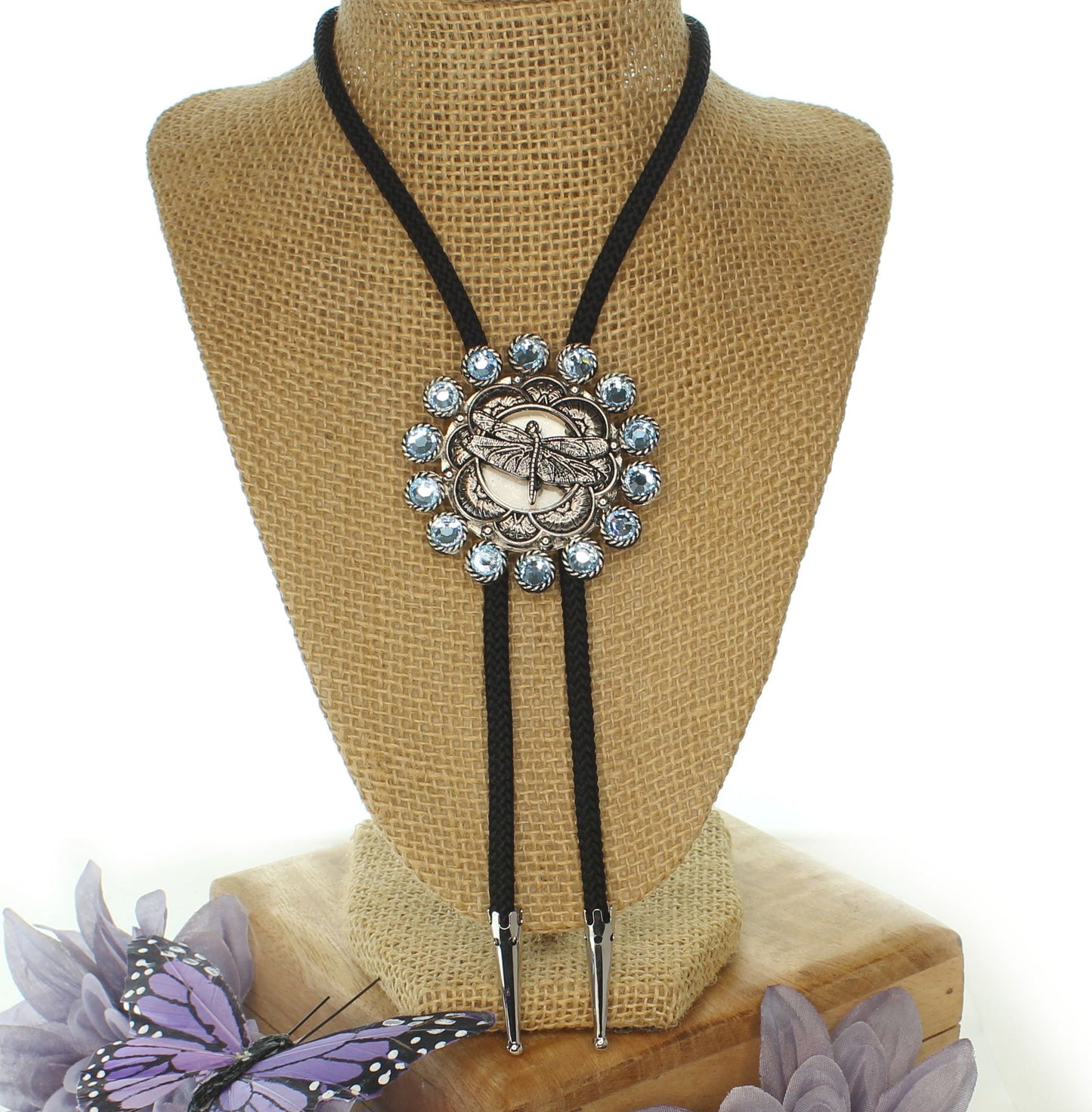 54mm Blue Meadow Dragonfly Bolo, made in USA, each