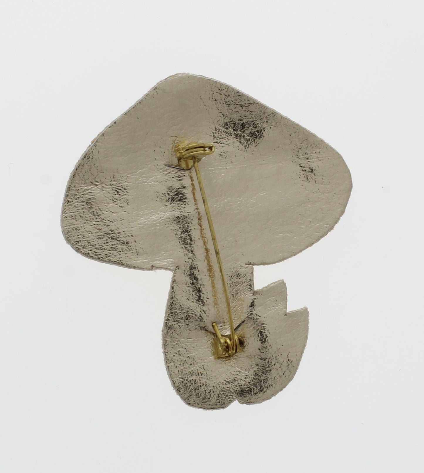 61mm x 54mm Red Mushroom Embroidered Beaded Pin – Handmade Woodland Brooch, each