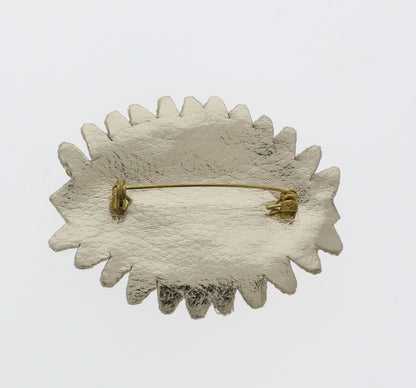 48mm x 61mm Colorful Evil Eye Beaded Pin – Handmade Embroidered Brooch, each