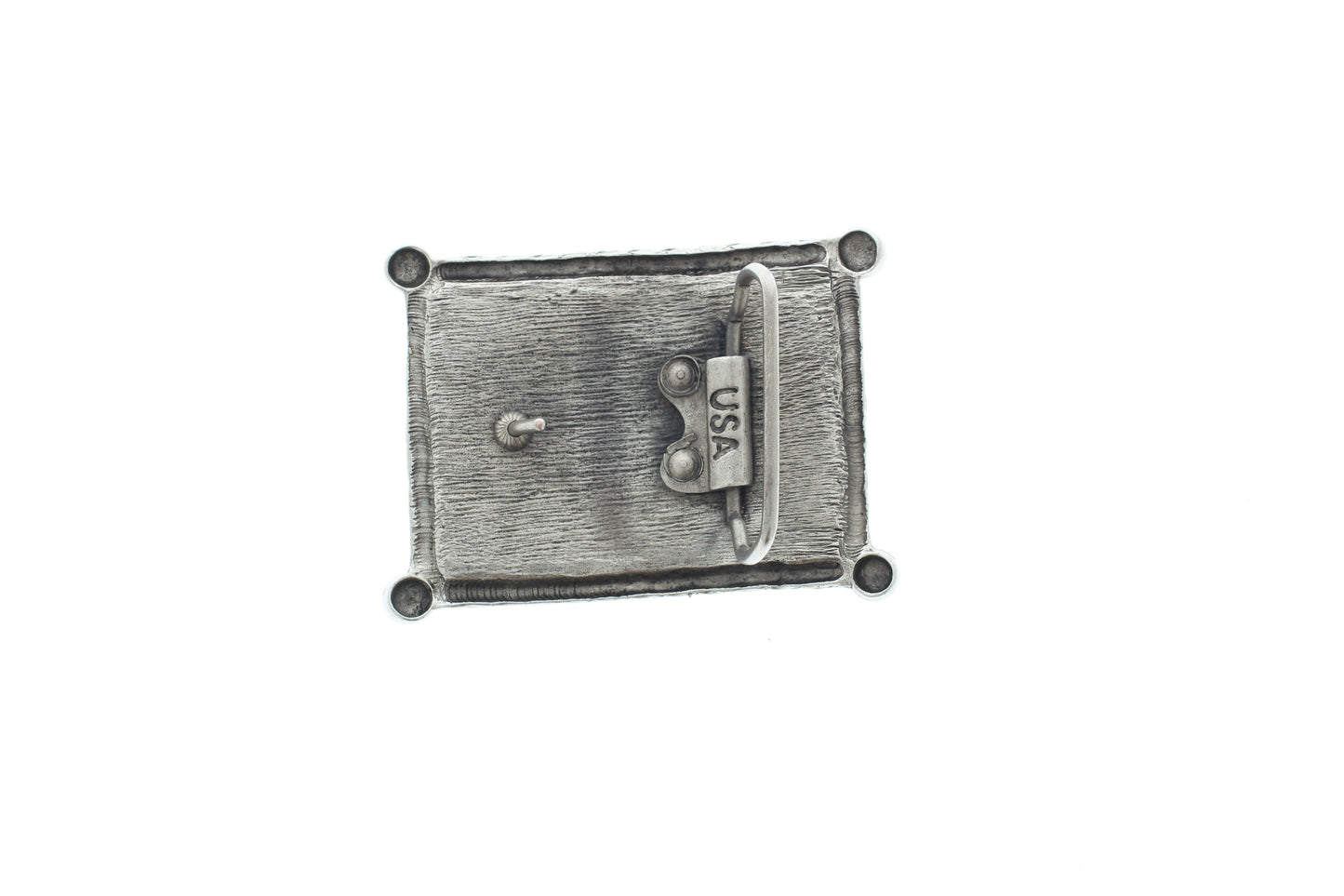 Red Mesa, Silver buckle, Made in USA, 66.2mm x 87.6mm