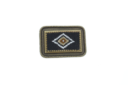 Trailwoven Legacy, antique gold buckle, Made in USA, 58.6mm x 85.0mm